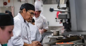 Chef working in the kitchen